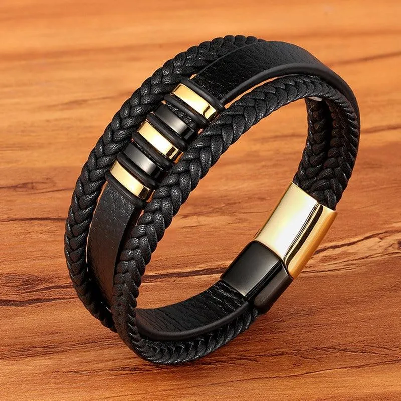 Stilfuld Læderarmbånd til Mænd - Tidløs Elegance