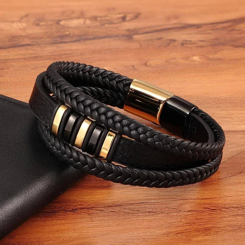 Stilfulde Ægte Læderarmbånd til Mænd