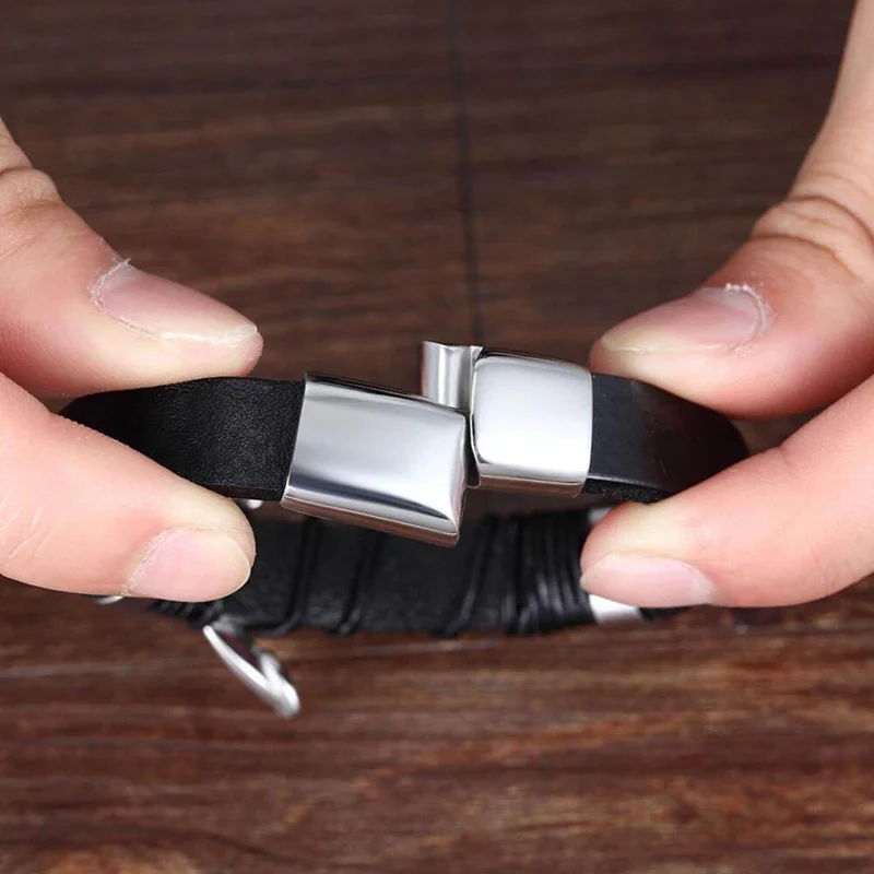 Stilfulde Ægte Læderarmbånd til Mænd