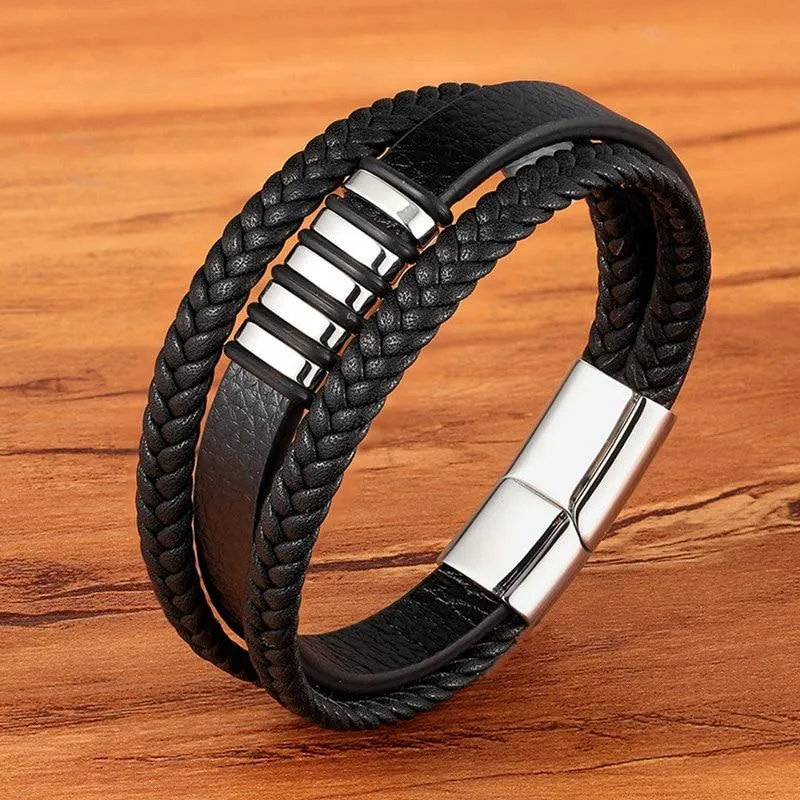 Stilfulde Ægte Læderarmbånd til Mænd