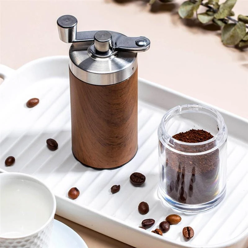 KaffeKlar - Bærbar manuel kaffekværn med sammenklappeligt håndtag