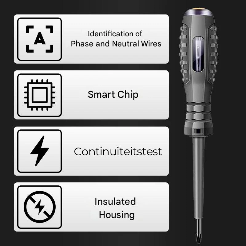 Multifunktionel Skruetrækker og Spændingstest – TechGrip