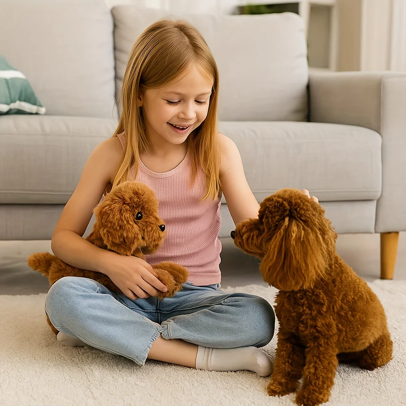Krammevenlig hundedukke - det perfekte gavevalg til børn
