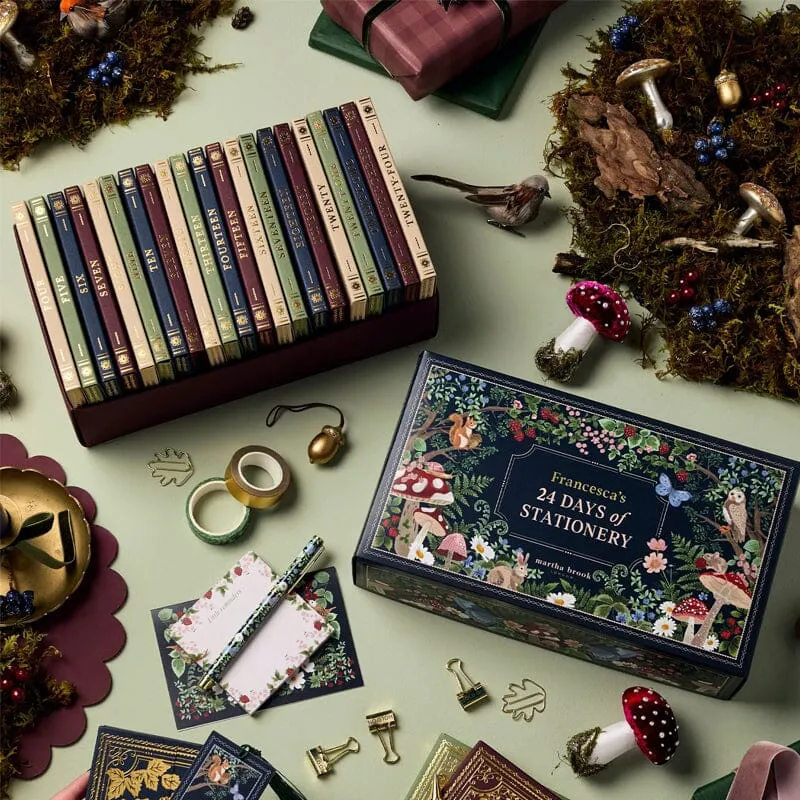 Premium Adventskalender til Kontorartikler | Limited Edition 'Vinterlandskab' | 24 Eksklusive Overraskelser | Bæredygtig og Plastfri