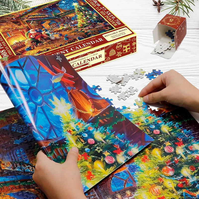Julekalender Puzzle - 24 Dages Nedtælling