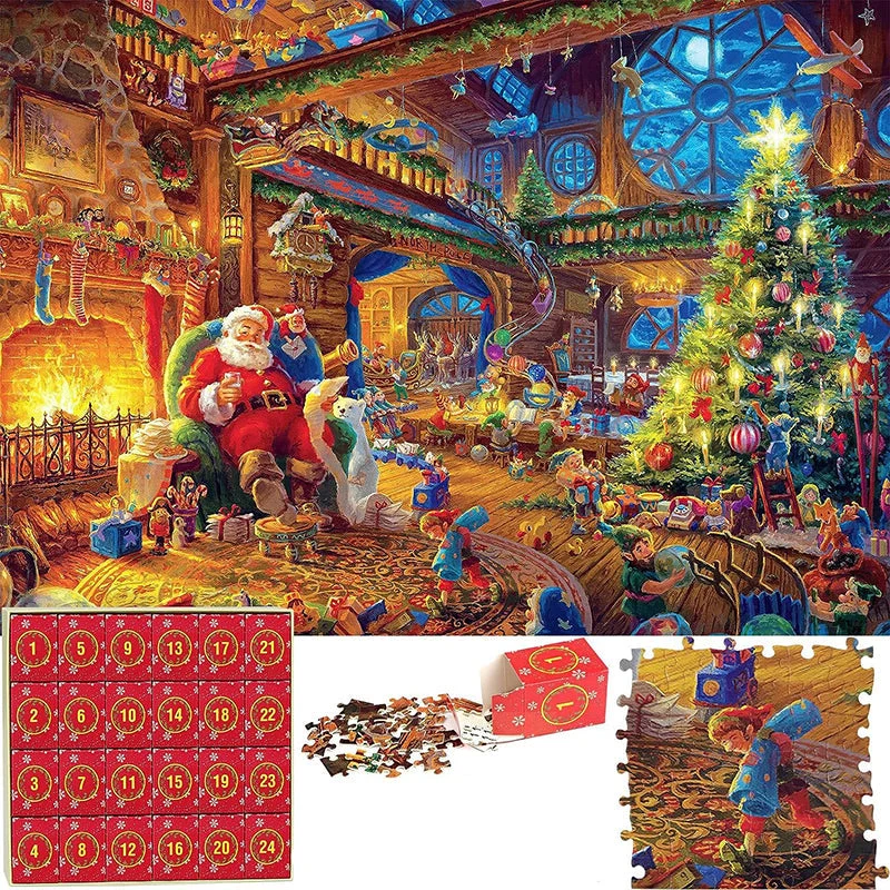 Julekalender Puzzle - 24 Dages Nedtælling