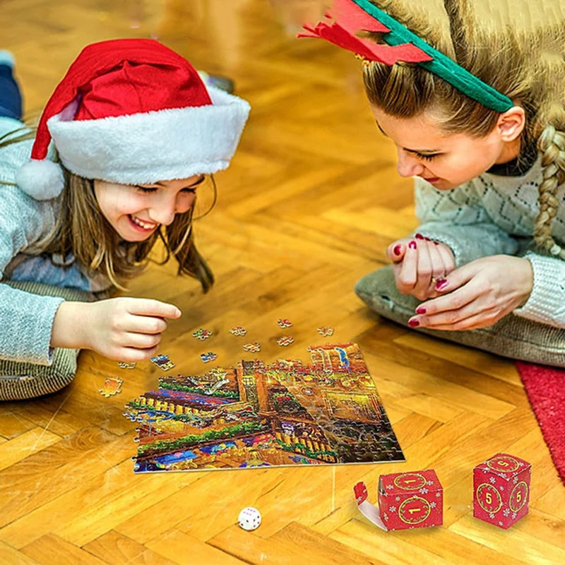 Julekalender Puzzle - 24 Dages Nedtælling