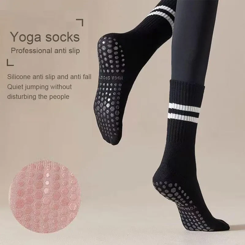 Antiskrid træningsstrømper til fitness og yoga - FlexGrip