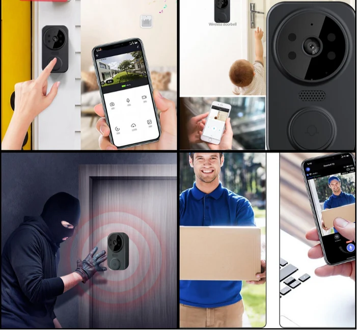Smart Wi-Fi Dørklokke med Kamera – Sikkerhed i Stil