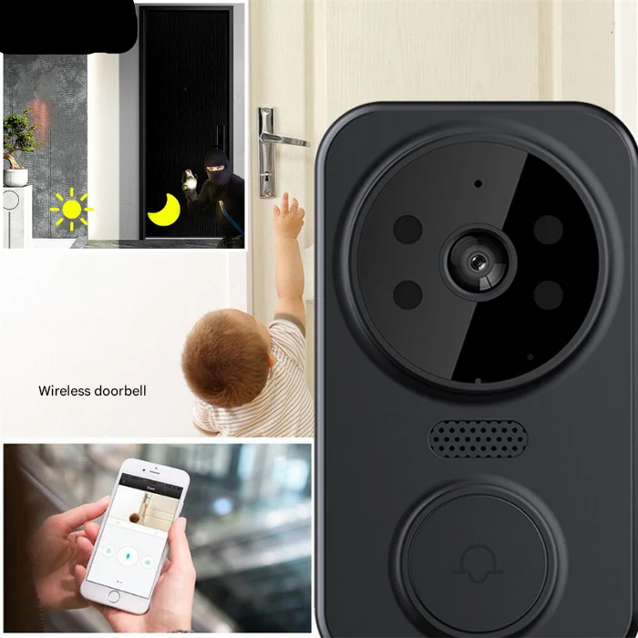 Smart Wi-Fi Dørklokke med Kamera – Sikkerhed i Stil