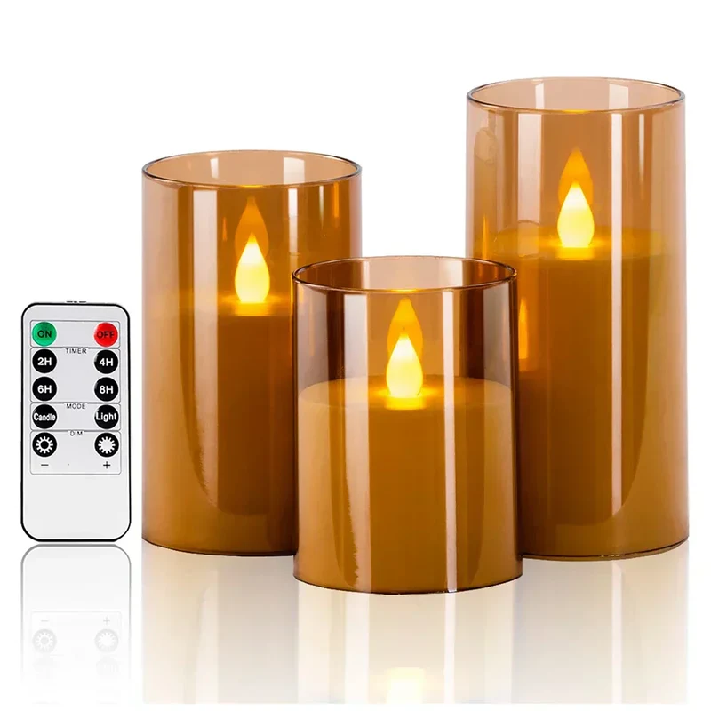Realistiske LED-lys med naturtro flammeeffekt