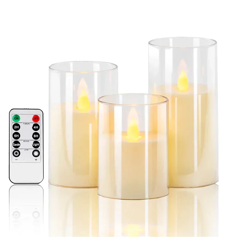 Realistiske LED-lys med naturtro flammeeffekt