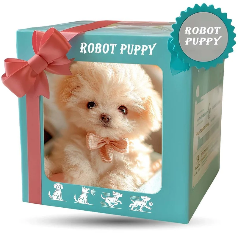 Interaktiv Plush Hundefigur med Realistiske Bevægelser – Til Børn og Ældre