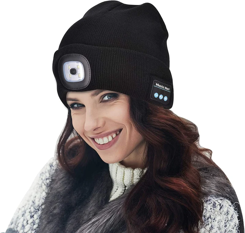 Smart Beanie med Bluetooth og LED Lys
