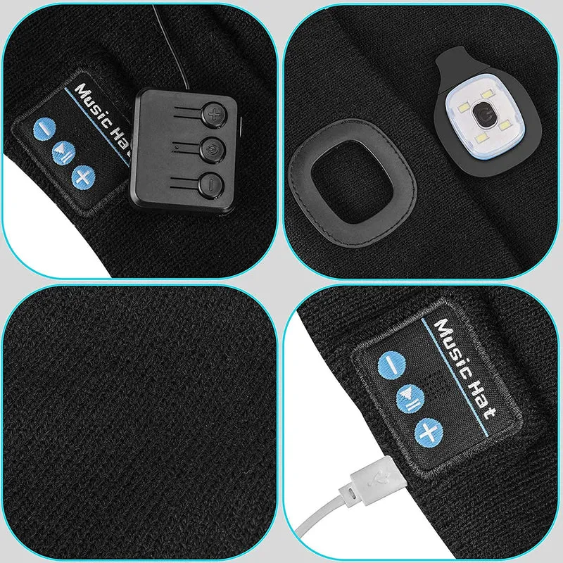 Smart Beanie med Bluetooth og LED Lys