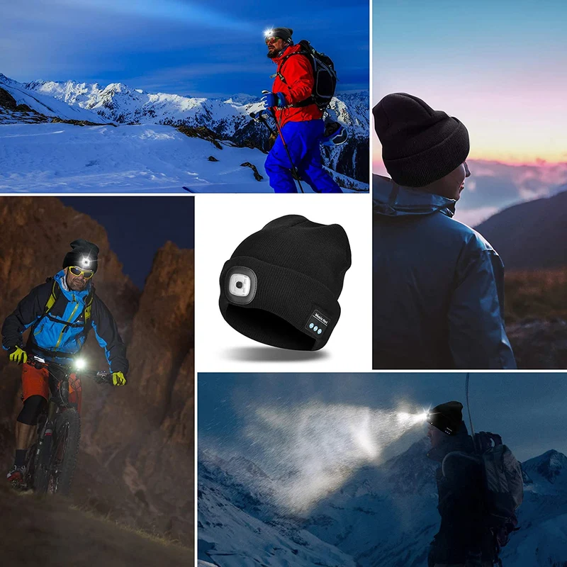 Smart Beanie med Bluetooth og LED Lys