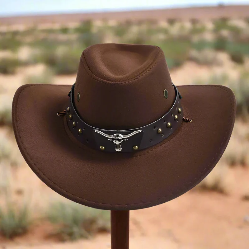 Klassisk Cowboyhat i Økologisk Læder