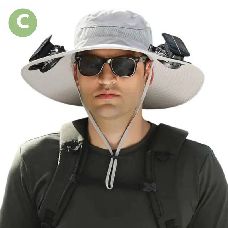 Solskærm med Integreret Ventilator – BreezeGuard