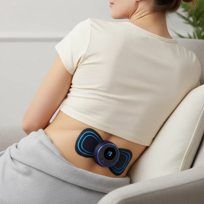 Effektiv Rygsmerte Lindre Enhed – Bærbar EMS Massagemåtte