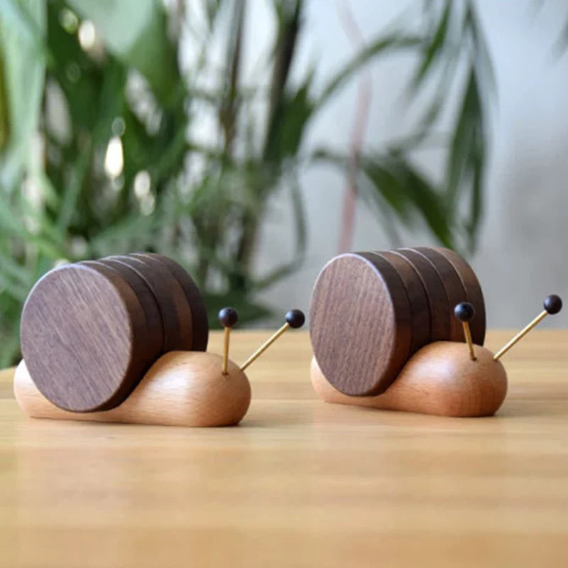 Skandinaviske Valnød Coasters - Minimalistisk Design og Bæredygtighed