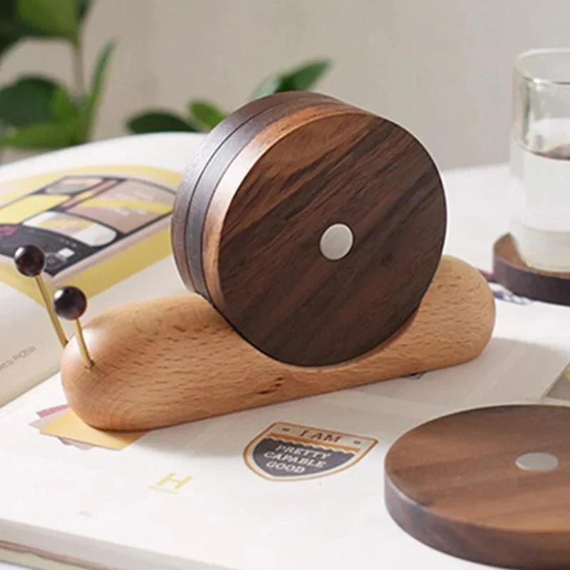 Skandinaviske Valnød Coasters - Minimalistisk Design og Bæredygtighed