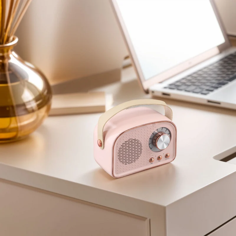 VintageLyric | Bærbar Bluetooth Højttaler med FM Radio