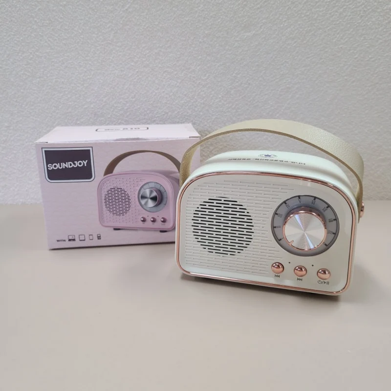 VintageLyric | Bærbar Bluetooth Højttaler med FM Radio