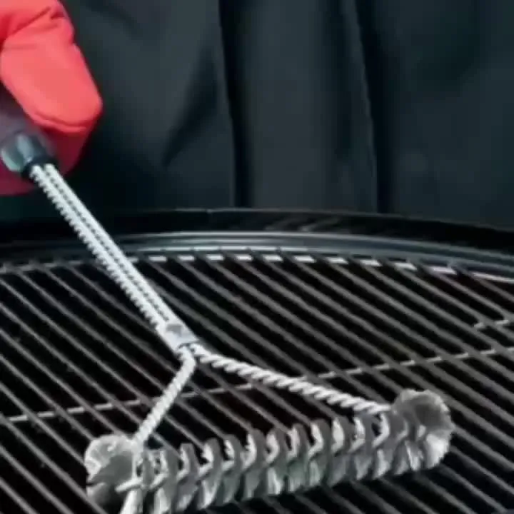 Effektiv Y-formet Grillbørste med Langt Håndtag til Rengøring