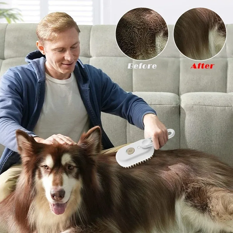 Multifunktionel Dampbørste til Kæledyr - PetCare Pro