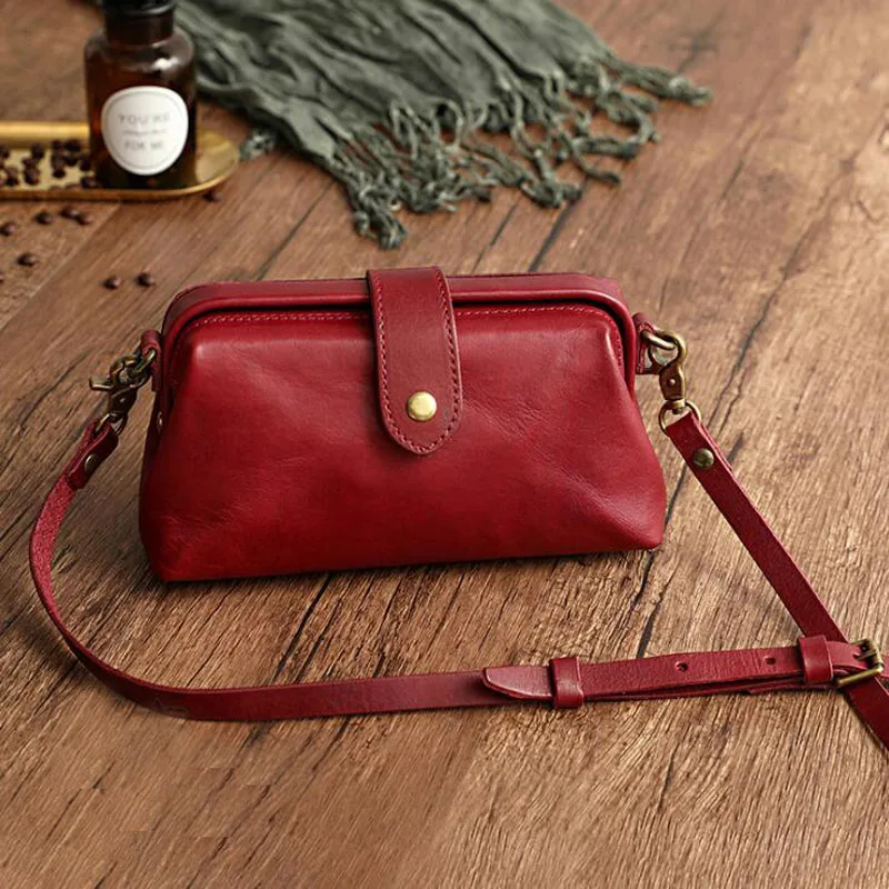 Stilfuld Vintage Crossbody Taske - Elegance og Funktionalitet