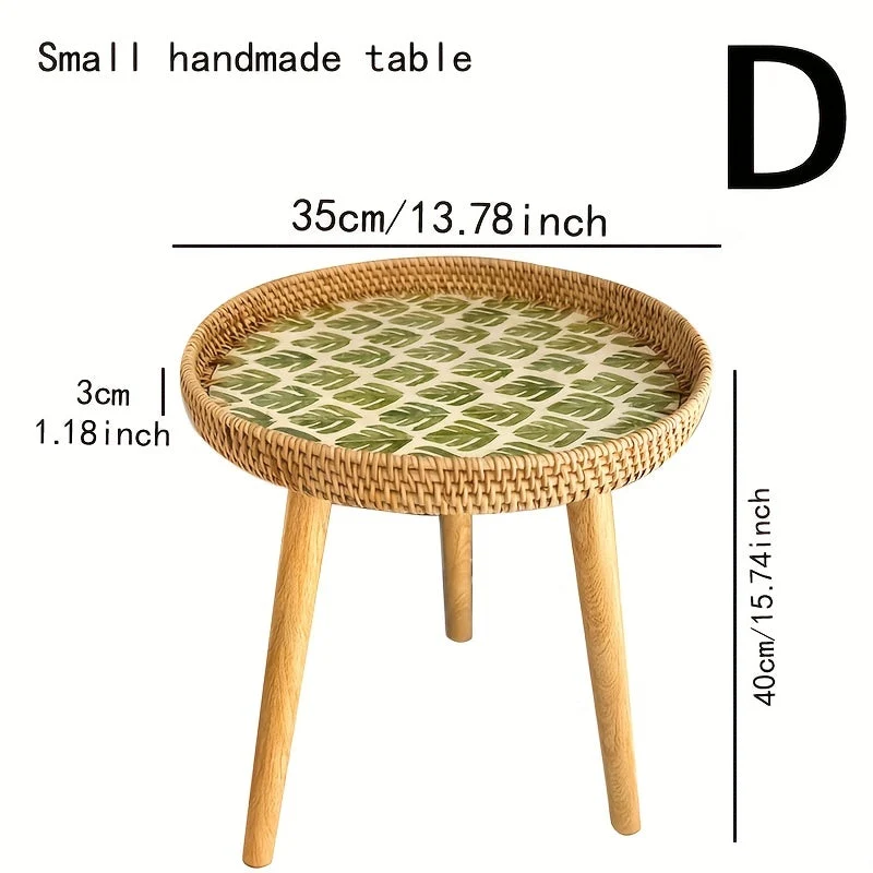 Elegant Skandinavisk Sidebord i Rattan - Nia