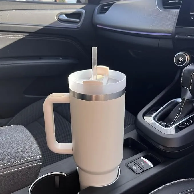 Isoleret Drikkebeholder med Tæt Låg og Sugerør – ChillTumbler