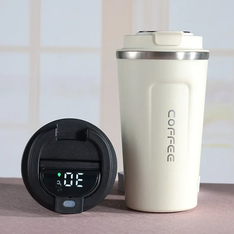 Smart Termokop i Rustfrit Stål med Temperaturdisplay – ChillGuard