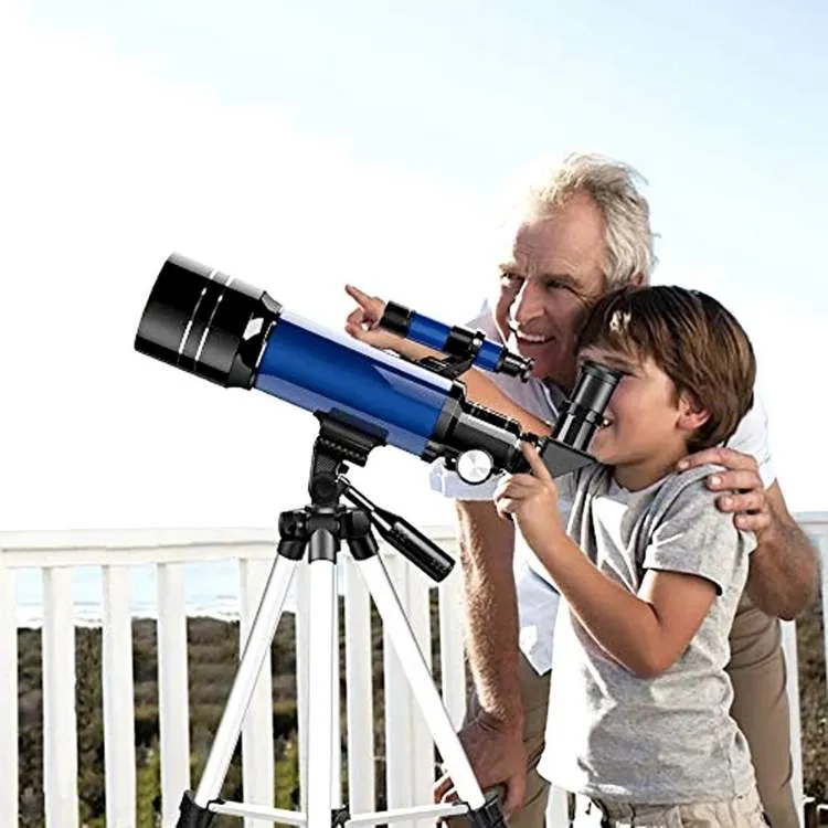 Begynderteleskop med 70 mm Apertur og 400 mm Brændvidde