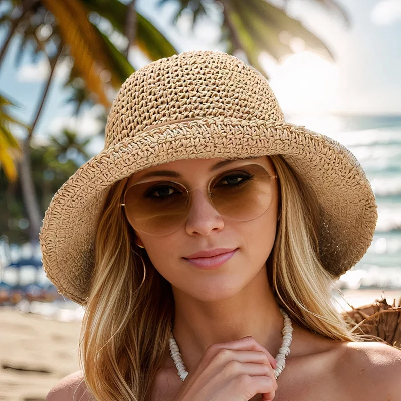 Solbeskyttende Sommerhat med Fleksibel Visor