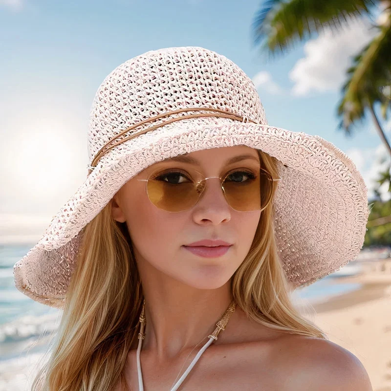 Solbeskyttende Sommerhat med Fleksibel Visor