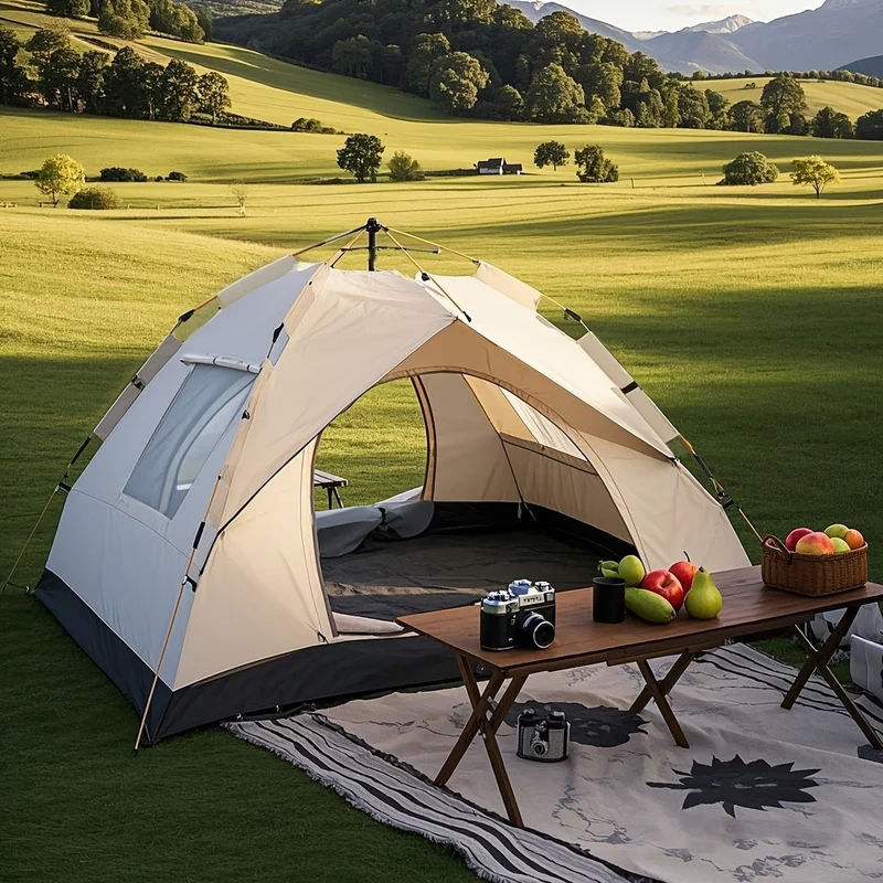 Auto-åbnende Campingtelt – Komfortabelt og Beskyttende