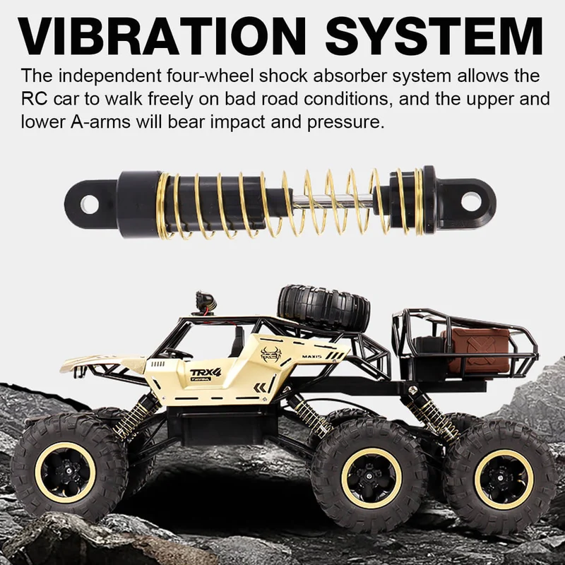 Terræn RC Lastbil med 6 Hjul | 1:12 Monstermodel med 52 km/t