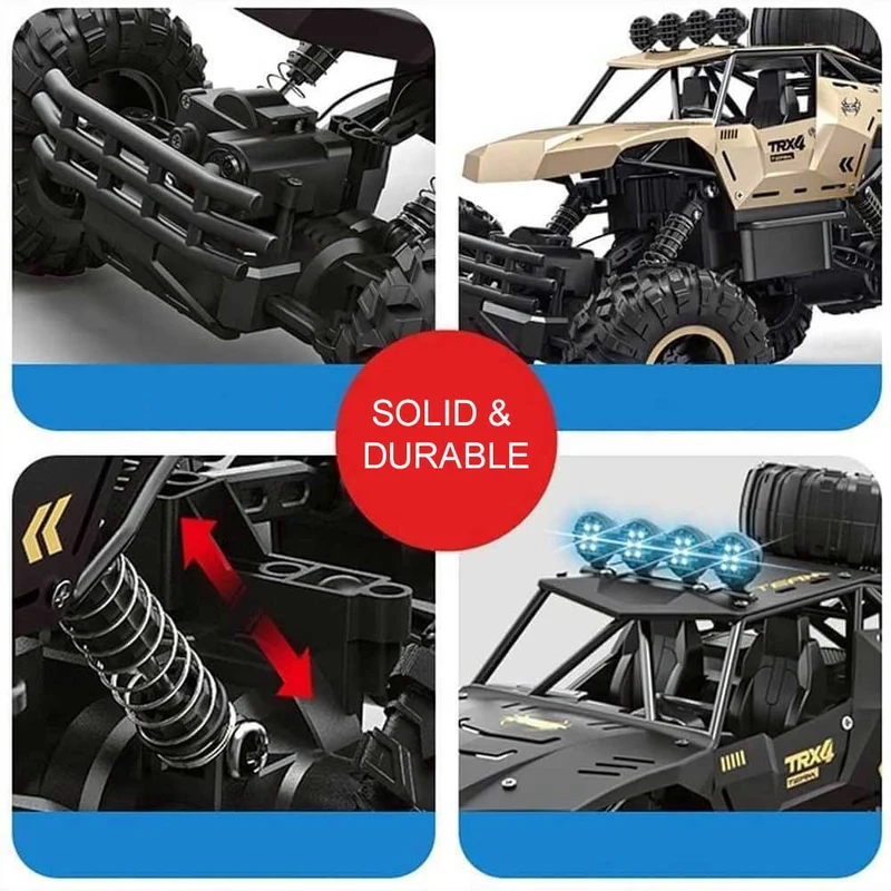Terræn RC Lastbil med 6 Hjul | 1:12 Monstermodel med 52 km/t