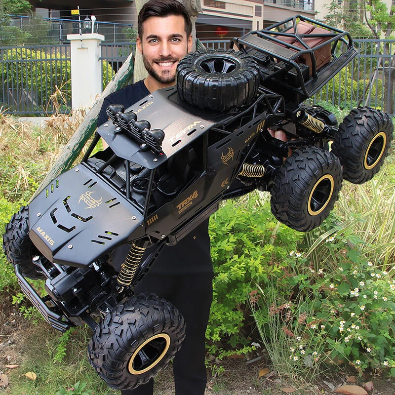Terræn RC Lastbil med 6 Hjul | 1:12 Monstermodel med 52 km/t