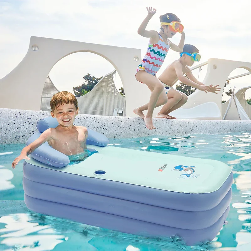 Inflatable Baby Bathtub med Komfortabel Pude – Sikker og Blød Oplevelse