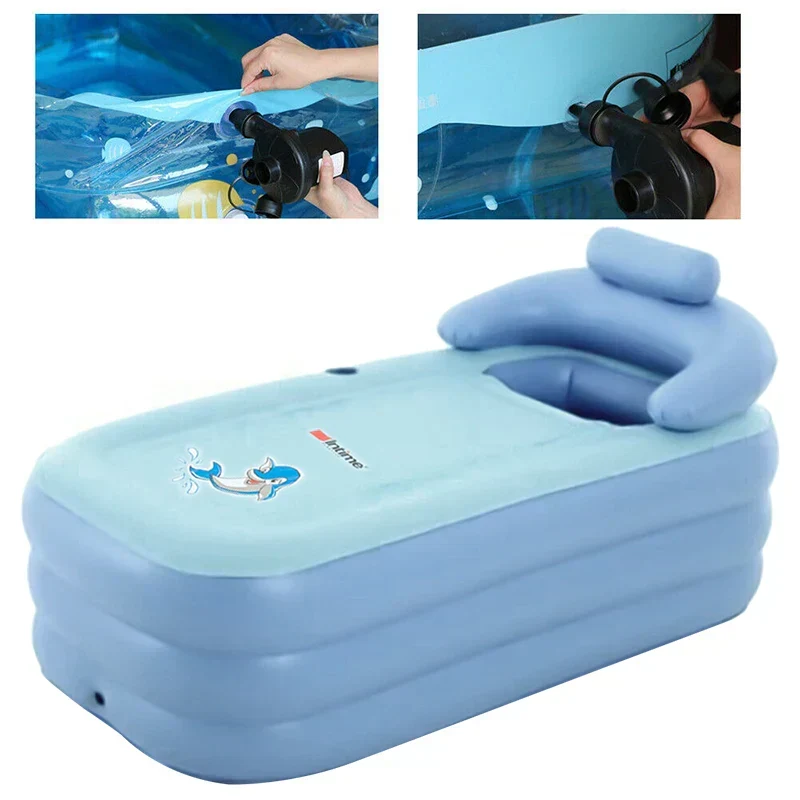 Inflatable Baby Bathtub med Komfortabel Pude – Sikker og Blød Oplevelse