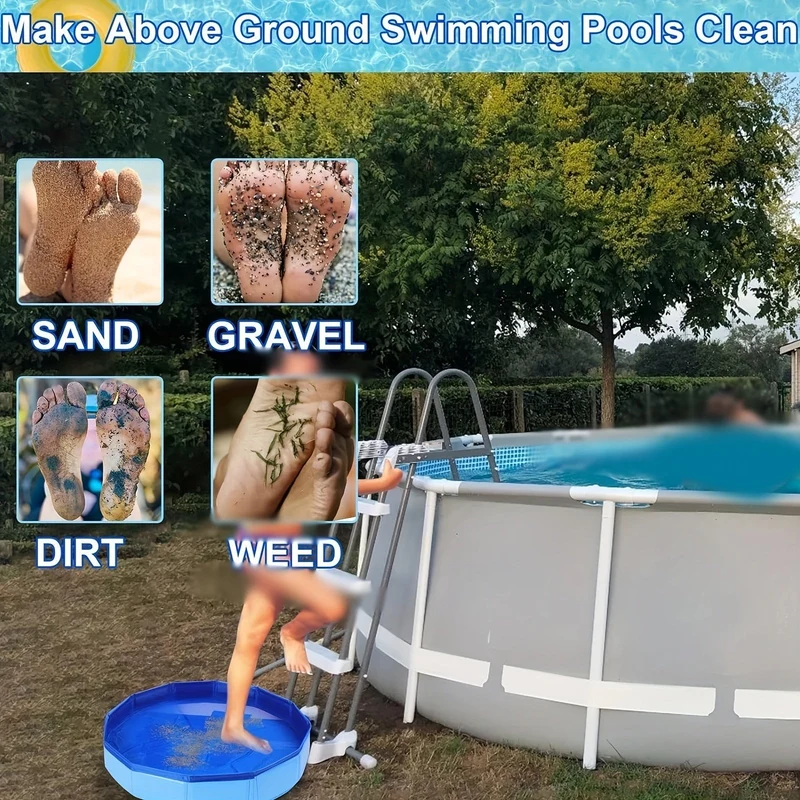 Portabel Fodbadekar til Swimmingpool – Praktisk og Let at Bruge
