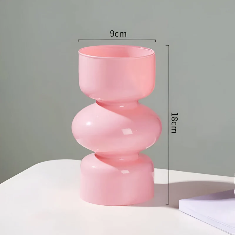 Moderne Glasvaser i Farver til Elegant Indretning