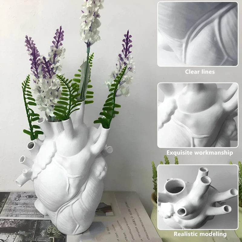 Hjerteformet Vase med Græsk Inspiration – Amara