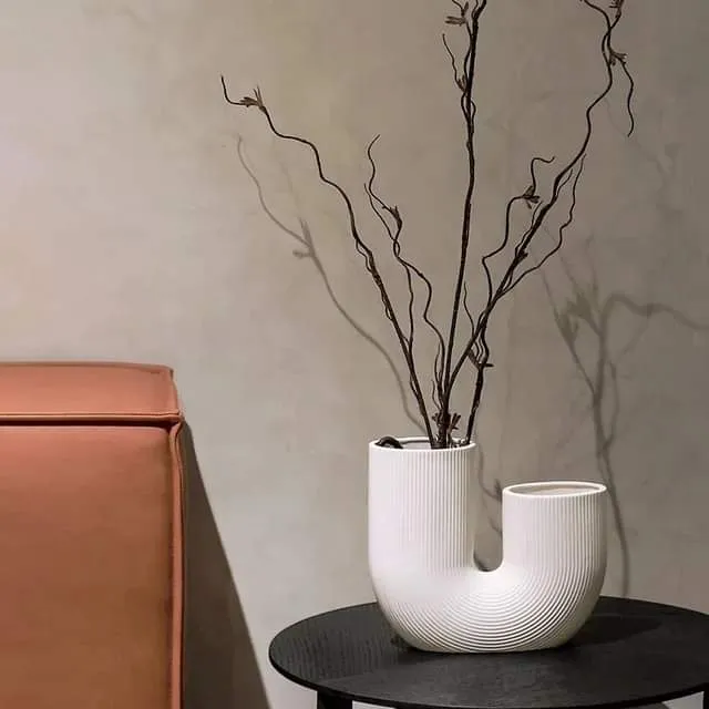 Elegant U-formet Vase til Moderne Indretning