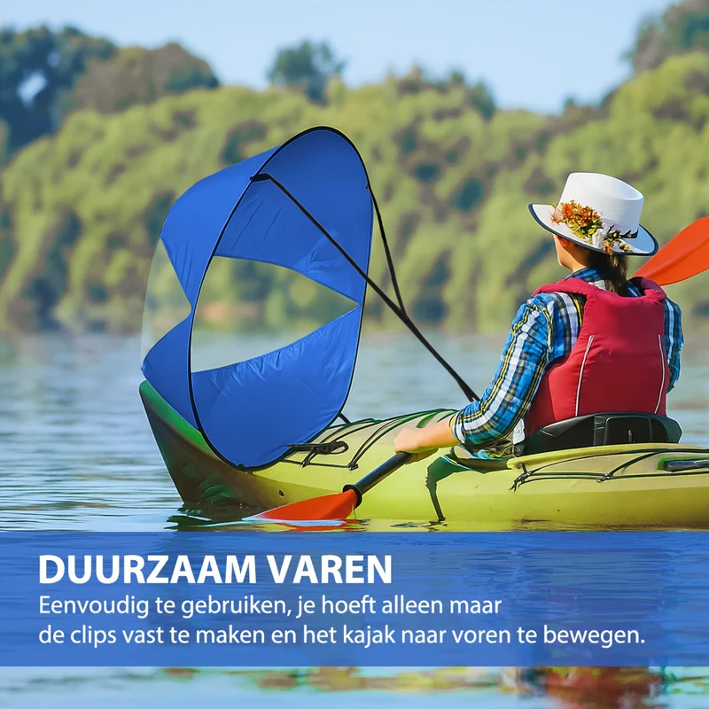 Sammenklappelig Kajak Sejl – Hurtigere og Nemmere Padling