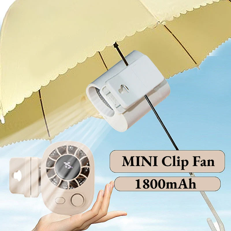Mini Ventilator AirFlowClip – Effektiv Køling Overalt