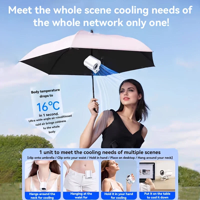 Mini Ventilator AirFlowClip – Effektiv Køling Overalt