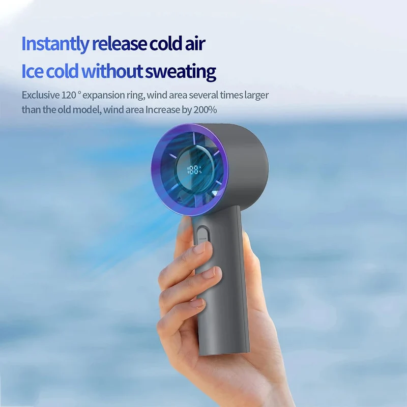 Bærbar Mini Ventilator med USB Opladning